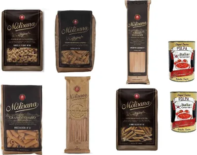 Produktbild von KIt Pasta La Molisana Integrale Vollkornnudeln Fusilli Kurze Nudeln, 6x 500g + 2x Italian Gourmet POlpa 400g