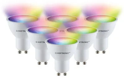 Produktbild von hoftronicsmart Smart GU10 Lampe 5,5W 345lm RGBWW 38° Weiß 6er Set