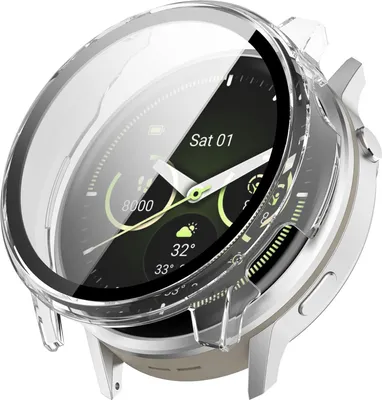 Produktbild von INF Klares PC-Gehäuse mit Displayschutzfolie für Garmin Venu 4 (45mm)