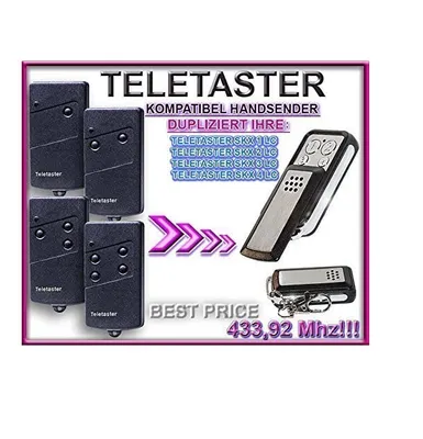 Produktbild von TELETASTER - SKX1LC / SKX2LC / SKX3LC / SKX4LC , 433.92 MHz Kompatibel Handsender, Ersatz sender (Fixed code)