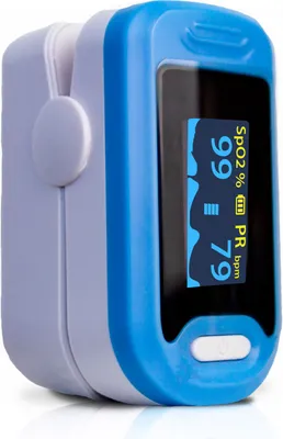 Produktbild von Finger-Pulsoximeter | SpO2 | Herzfrequenz | Plethysmographische Wellenform | OLED-Display | Schwarz | Mobiclinic