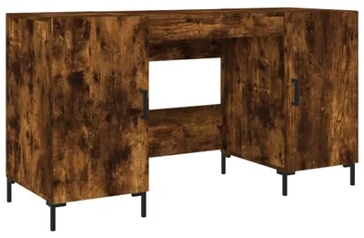 Obrázok produktu pre vidaXL Písací stôl údený dub 140x50x75 cm odvodený výrobok z dreva