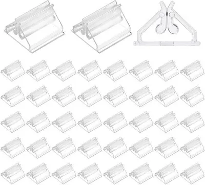 Immagine prodotto di 40 portacarte trasparenti in plastica per la decorazione della tavola