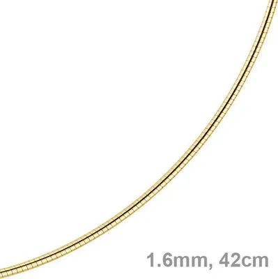 1-6mm-Halsreif-585-Gelbgold-42cm
