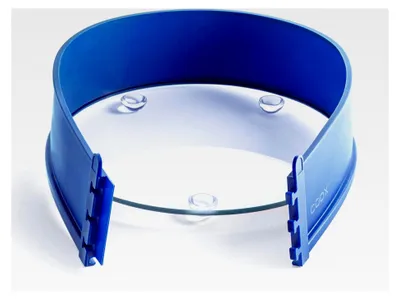 Produktbild von Springform mit Glas-Servierplatte und Glasfüßen Ø 26 cm in Blau