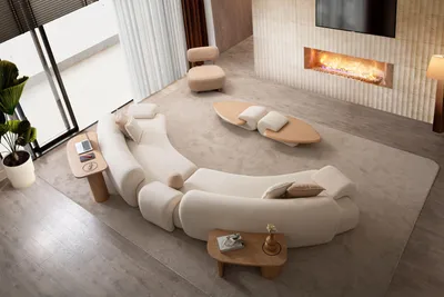 Produktbild von Ecksofa "Olympia" + Sessel-Beige