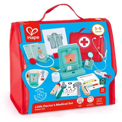Produktbild von Hape Kleiner Arztkoffer-set Rot Kinder Rot One Size