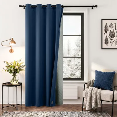 Image de Rideau de porte - Protection contre le froid avec œillets - Opaque