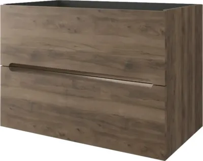 Produktbild von Baden Haus Waschtischunterschrank Kim BxHxT 80 x 55 x 45,6 cm Frontfarbe walnuss holzdekor matt 55982