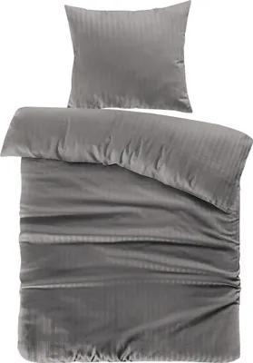 Produktbild von Bettwäsche Valerina 100-FR Grau 220cm x 240cm / 65cm x 65cm (2 Stk.)