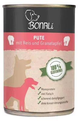 Produktbild von Bonali Nassfutter Pute 400g