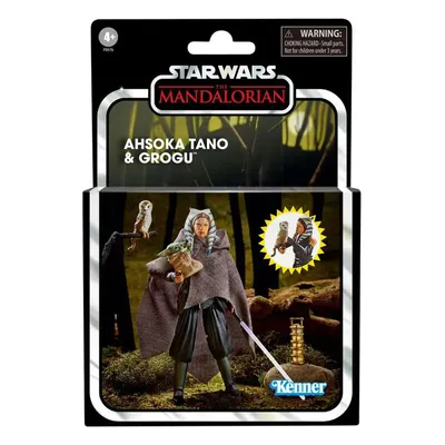 Produktbild von Star Wars Vintage Kollektion Ahsoka Tano und Grogu Figur 10cm