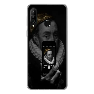 Produktbild von MuchoWow® Handyhülle Schutzhülle Hülle für Huawei P30 Lite Wilhelm von Oranien - Gemälde - Selfie Silikon Softcase Handy Hülle - Handyhülle