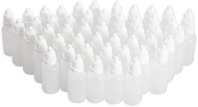 Productafbeelding van Druppelflesjes 20ml - Lege plastic flessen - Lekvrij met schroefdop - Ideaal voor oliën en druppels