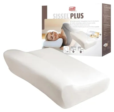 Zdjęcie produktu dla Sissel Classic Plus Poduszka Ortopedyczna Pod Kark Memory Bawełna Biała
