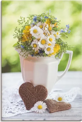 Produktbild von ARTland Leinwandbild Aus Liebe zum Frühling Größe: 20x30 cm