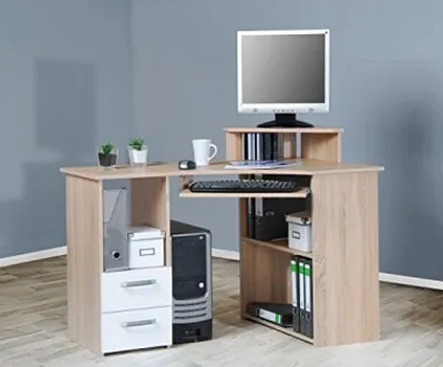 Produktbild von Eckschreibtisch sonoma eiche PC Tisch Eck-Schreibtisch