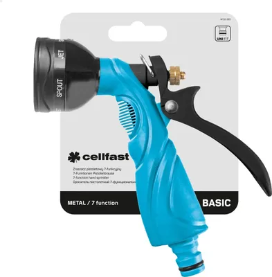Immagine prodotto di CELLFAST Irrigatore a pistola regolabile a 7 funzioni per tubo da giardino BASIC