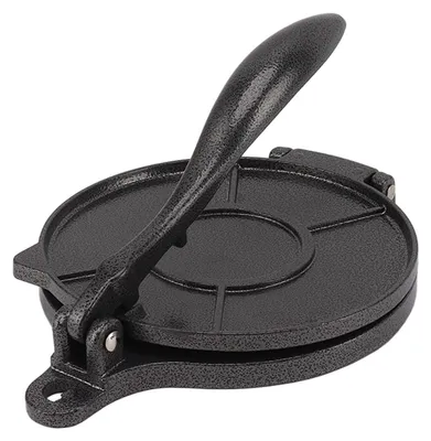 Obrázok produktu pre Lis na tortilly, 20 cm - Odolný hliník - Multifunkčný - Bezpečný a hygienický - Efektívny nástroj - Vhodný na prípravu čínskych pliecok - Valček na cesto