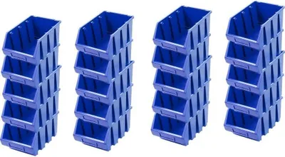Produktbild von SuperSparSet 20x Sichtlagerbox 3 | HxBxT 12,6x17x24cm | Polypropylen | Blau