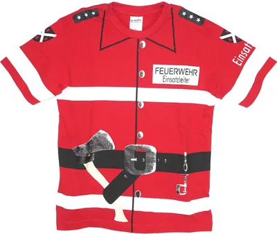 Produktbild von Kinder Feuerwehrmann Shirt / Größe: 164 (11-12 Jahre)