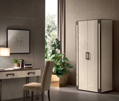 Produktbild von Kleiderschrank Schlafzimmer Holz Schrank Modern Stil Schränke Mehrzweck Regal