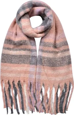 Produktbild von Juleeze JZSC0822P Schal Rosa Grau 39x200 cm