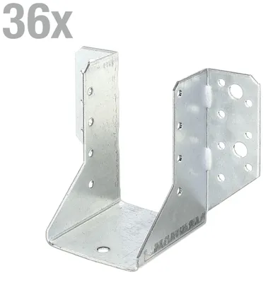 Immagine prodotto di Alberts 847029 Perno per travi, tipo A, zincato Sendzimir, 60 x 100 mm, set da 36 pezzi