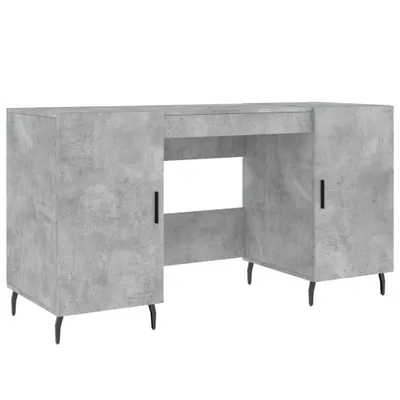 Produktbild von vidaXL Schreibtisch Betongrau 140x50x75 cm Holzwerkstoff