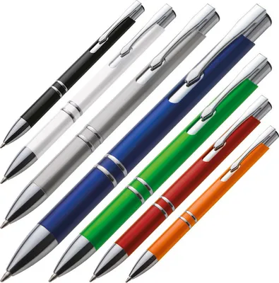 Produktbild von 7 Kugelschreiber aus Kunststoff / 7 verschiedene Farben