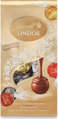Produktbild von Lindt Lindor Kugeln Mischung mit feinster Lindt Schokolade 137g