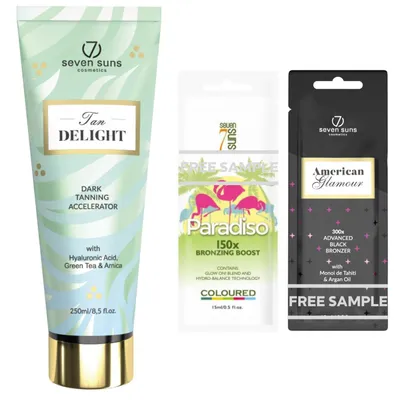Productafbeelding van 7suns Tan Delight Accelerator Dark Tanning bruiningsversneller Bruiningsset