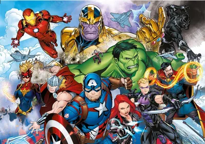 Immagine prodotto di Clementoni Puzzle Marvel Avengers 104 elementy – Oficjalny Produkt Premium
