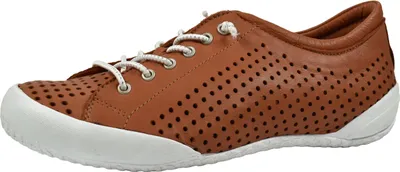 Produktbild von Andrea Conti Damen Schnürschuh Halbschuh Sommerschuh Leder perforiert 0345767, Größe:38 EU, Farbe:Orange