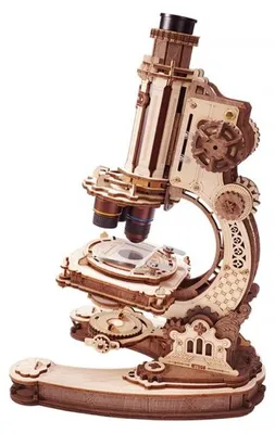 Obrázek produktu pro 3D puzzle Mikroskop, ROKR, Dřevo, 260 dílů