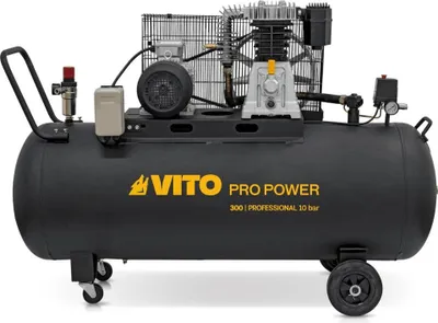 Image de Compresseur d'air à Courroie 300L 10 Bar 4000W 5.5CV 380V 500L/min. VITO