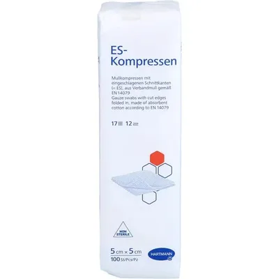 Produktbild von Es-Kompressen unsteril 5x5 cm 12fach 100 St
