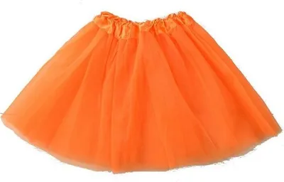 Produktbild von Tütü Tutu Ballettrock Tüllrock Petticoat Ballettkleid Rock Fasching Karneval 5 Lagen 45cm Orange