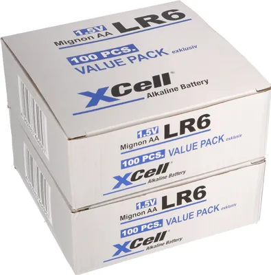 Image de 200x XCell AA LR6 Mignon Super Alkaline Batterie