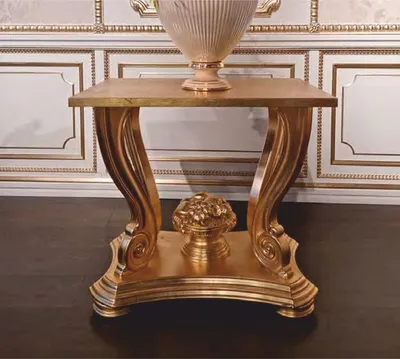 Produktbild von Casa Padrino Luxus Barock Beistelltisch Gold H. 69 cm -  Italy