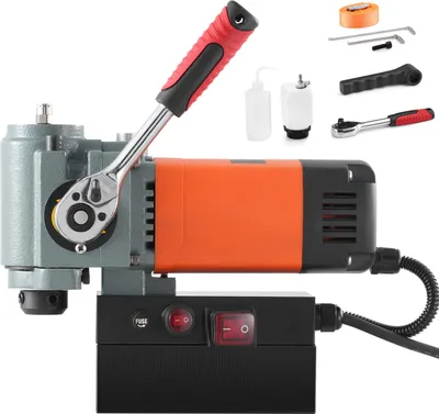 Produktbild von SucceBuy 1300 W Magnetbohrmaschine, Magnetbohrmaschine mit niedrigem Profil, tragbare Magnetbohrmaschine mit Kühlvorrichtung und Überlastschutz, Magnetpresse zur Geräteinstallation