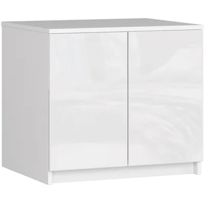 Produktbild von Schrankaufsatz für Kleiderschrank AKORD S60 Weiß Weiß Glanz B60 x H55 x T51 cm