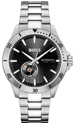 Produktbild von Herrenuhr Hugo Boss Troper Automatic 1514202, Silber/Schwarz