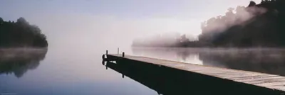 Produktbild von Motivational - Jetty into Lake - Landschaft Türposter Plakat Druck