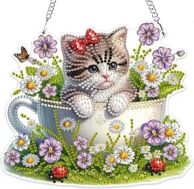 Produktbild von 5D Diamant Malerei Set Blumen Kristall