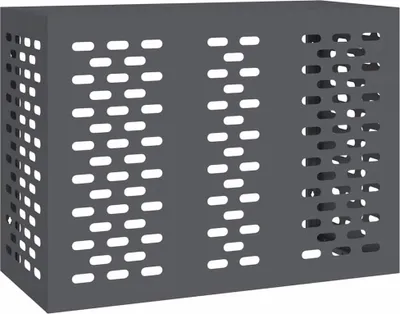 Zdjęcie produktu dla vidaXL Osłona klimatyzacji antracytowa 110 x 50 x 80 cm stalowa