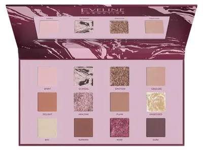 Zdjęcie produktu dla Eveline Cosmetics Shocking Nudes – cień do powiek, długotrwały efekt, matujący efekt – Karton 12 szt.