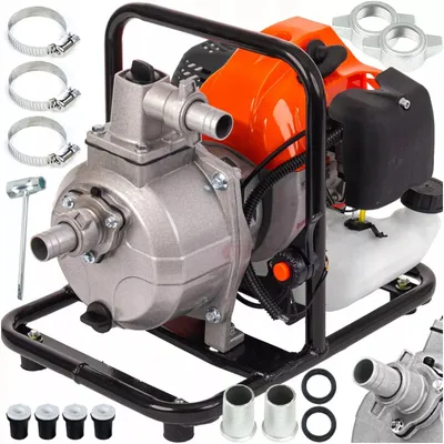 Produktbild von Benzin Wasserpumpe 1'' 5,2 PS 800 l/min Gartenpumpe 2 Takt Motorpumpe Kreiselpumpe Hauswasserwerke