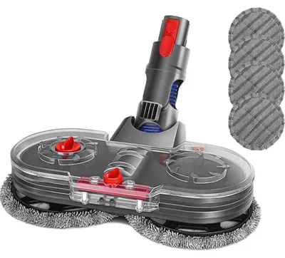 Image de Kit de tête de serpillère électrique - Accessoires pour aspirateurs V7, V8, V10, V11, V15 - Réservoir d'eau - Lingette de nettoyage - Acrylique