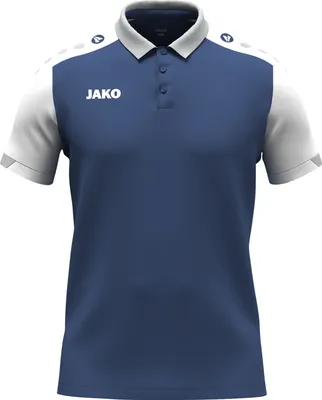 Produktbild von Jako Dynamic Poloshirt Herren dunkelblau weiß hellgrau Gr 3XL